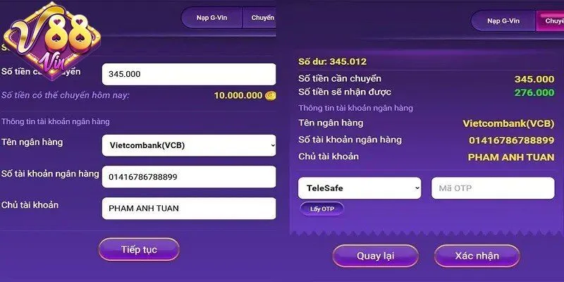 Rút tiền 88Vin - Đa dạng phương thức thanh toán tiện lợi - CORIX